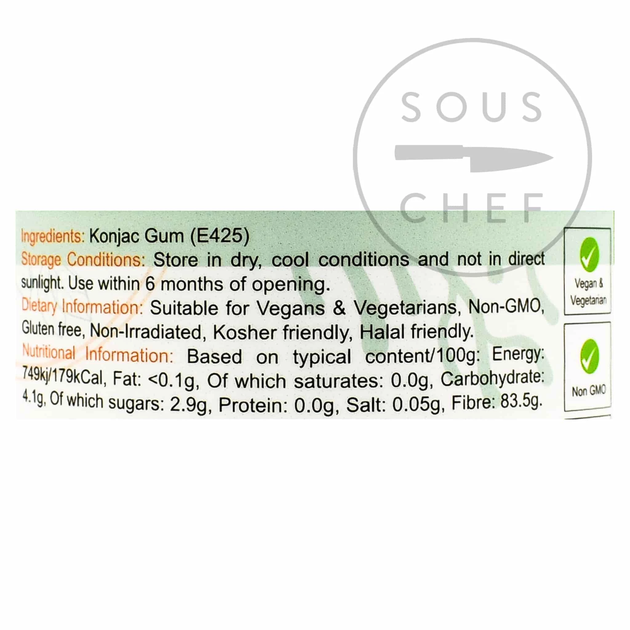 Special Ingredients Ingredienti Speciali Polvere Di Gomma Di Konjac 100g 4 Special Ingredients Ingredienti Speciali Polvere Di Gomma Di Konjac 100g - immagine 2