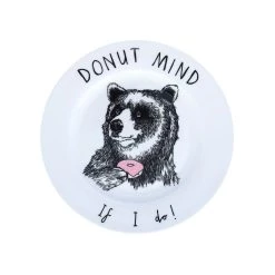 Jimbob Art Donut Mind Se Faccio Piatto Laterale 20cm Da Tavola
