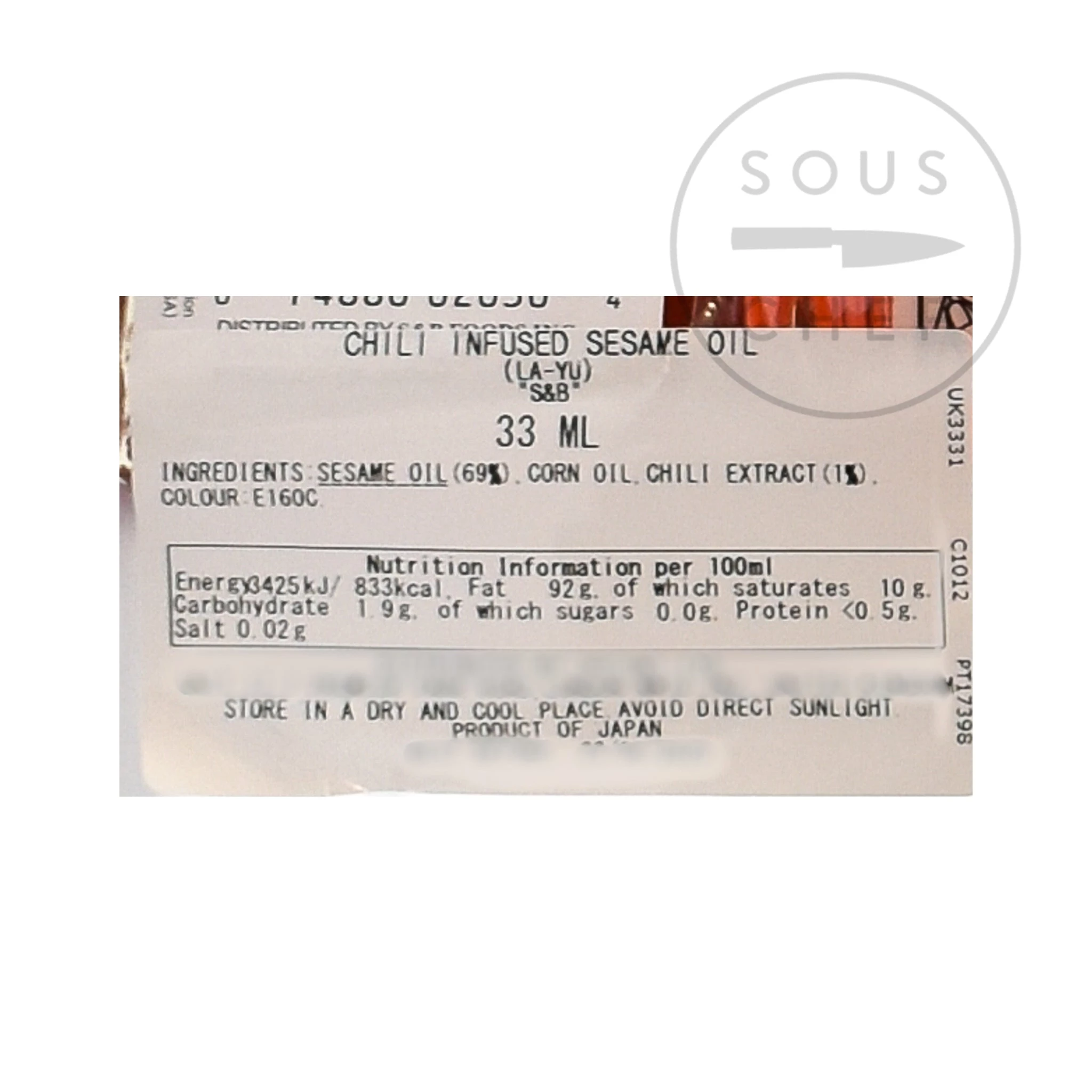 SB Olio Di Peperoncino Giapponese 33ml Ingredienti 4 SB Olio Di Peperoncino Giapponese 33ml Ingredienti - immagine 2