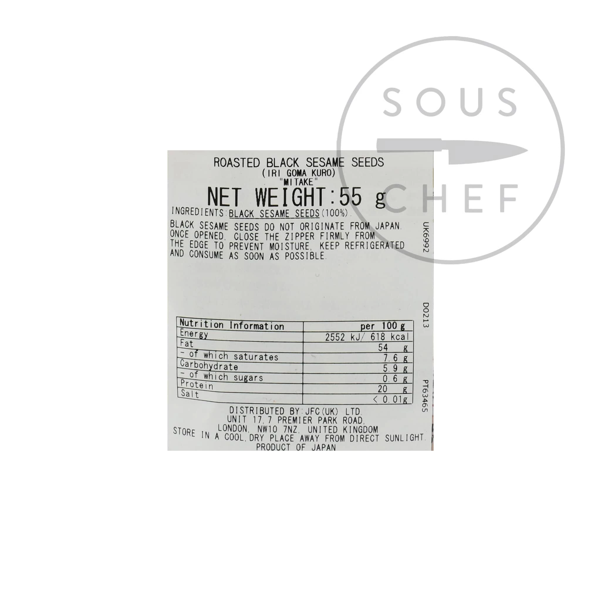 Mitake Toasted Black Seasore Seeds 55g 4 Mitake Toasted Black Seasore Seeds 55g - immagine 2