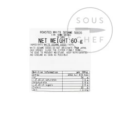 Mitake Toasted White Seasore Seeds 60g -Negozio al dettaglio stagionatura JP0030 ToastedWhiteSesameSeeds45g BoP