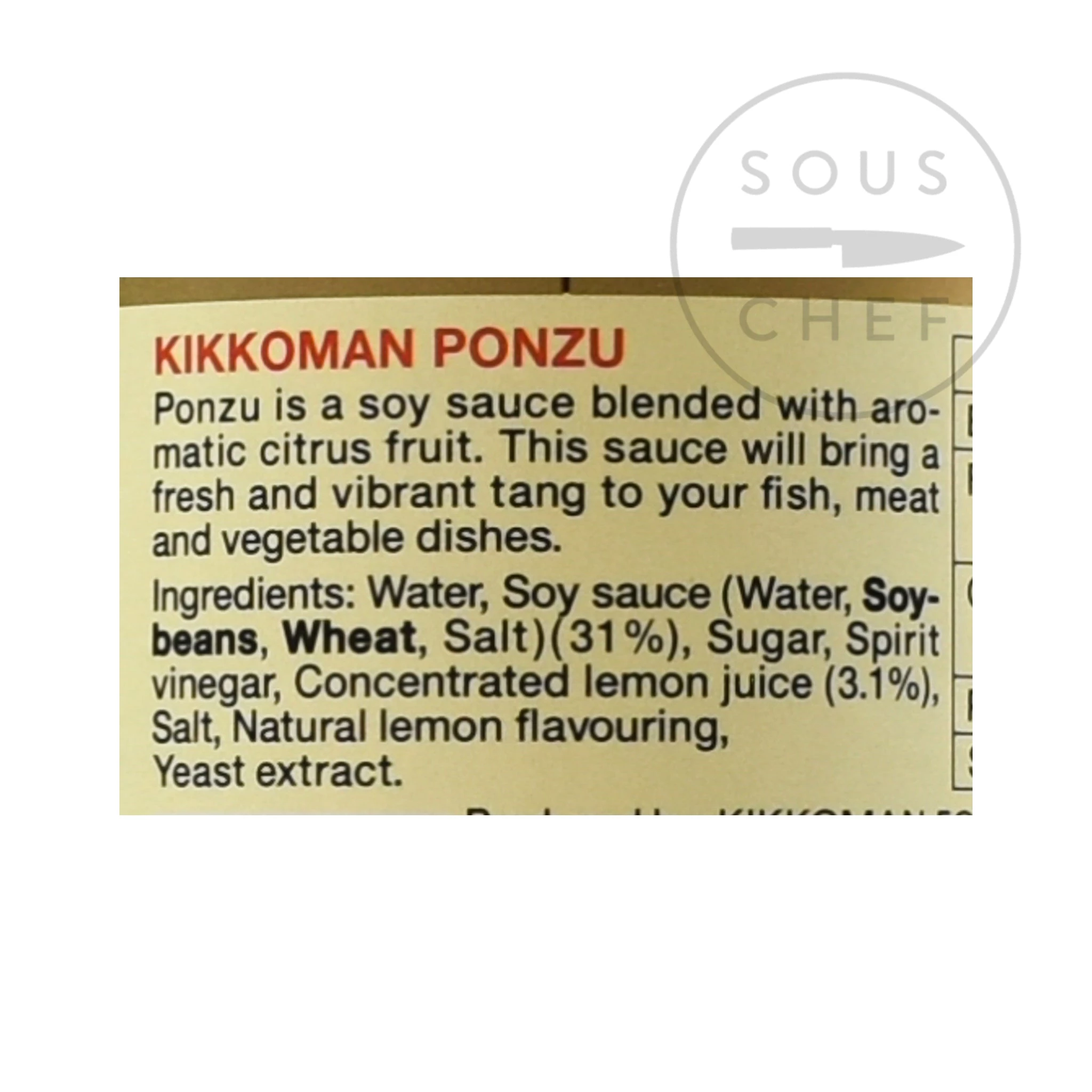 Ingredienti Kikkoman Ponzu Salsa 1l 4 Ingredienti Kikkoman Ponzu Salsa 1l - immagine 2