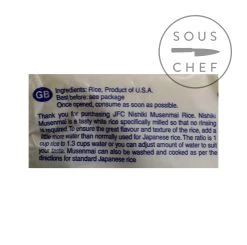 Riso Medio Di Nishiki 1kg -Negozio al dettaglio stagionatura JP0169 NishikiMediumGrainRice1kg nutrition 2