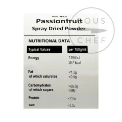 MSK Ingredients MSK Ingredienti Spray Passionfruit Secco Polvere 200g Ingredienti -Negozio al dettaglio stagionatura KE0037 SprayDriedPassionfruitPowder200g BoP