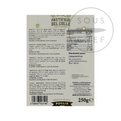 Pastificio Del Colle "Picasso" Tagliolini 250g 4 Pastificio Del Colle "Picasso" Tagliolini 250g -Negozio al dettaglio stagionatura LL0007 PastificioDelColle Picasso Tagliolini250g nutrition