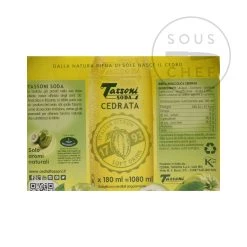Ingredienti Tassoni Cedrata Bottiglie - 6 Bottiglie 18cl X 6 -Negozio al dettaglio stagionatura MC0119 TassoniCedrataBottles 6Bottles 1