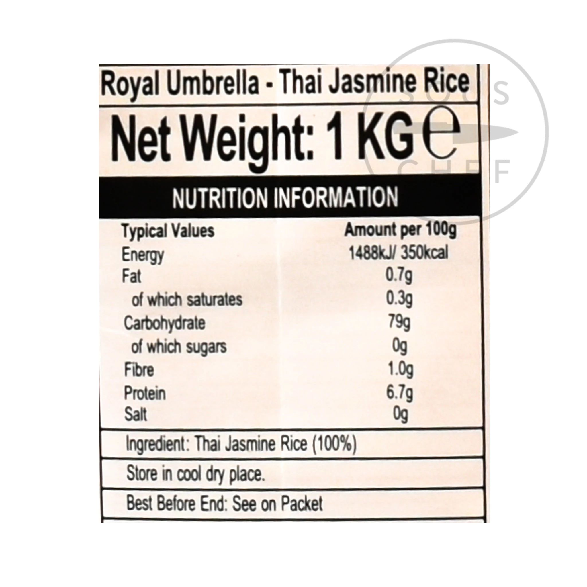 Royal Umbrella Jasmine Rice Thai Hom Mali 1kg 4 Royal Umbrella Jasmine Rice Thai Hom Mali 1kg - immagine 2