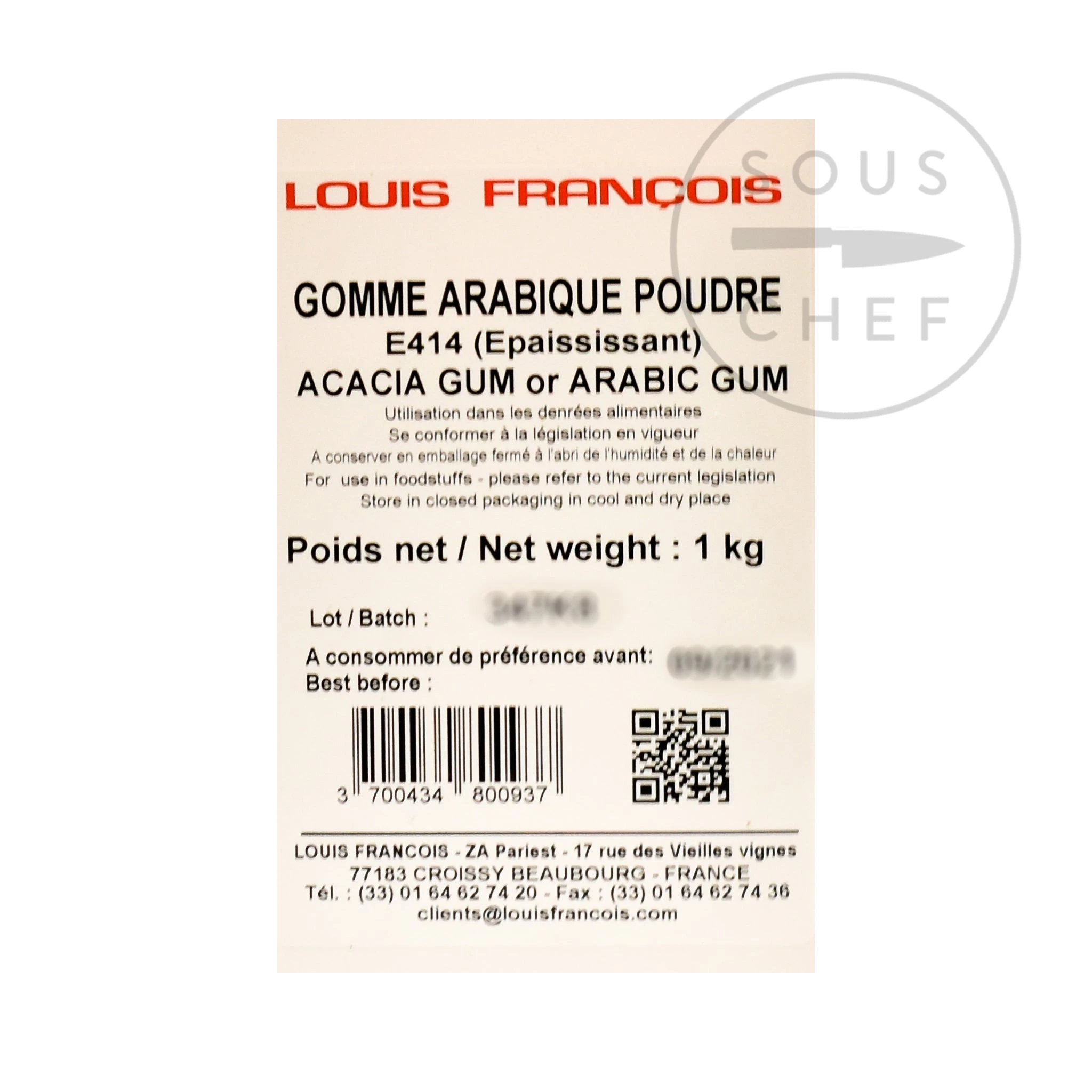 Louis Francois Gum Arabo 1 Kg 4 Louis Francois Gum Arabo 1 Kg - immagine 2
