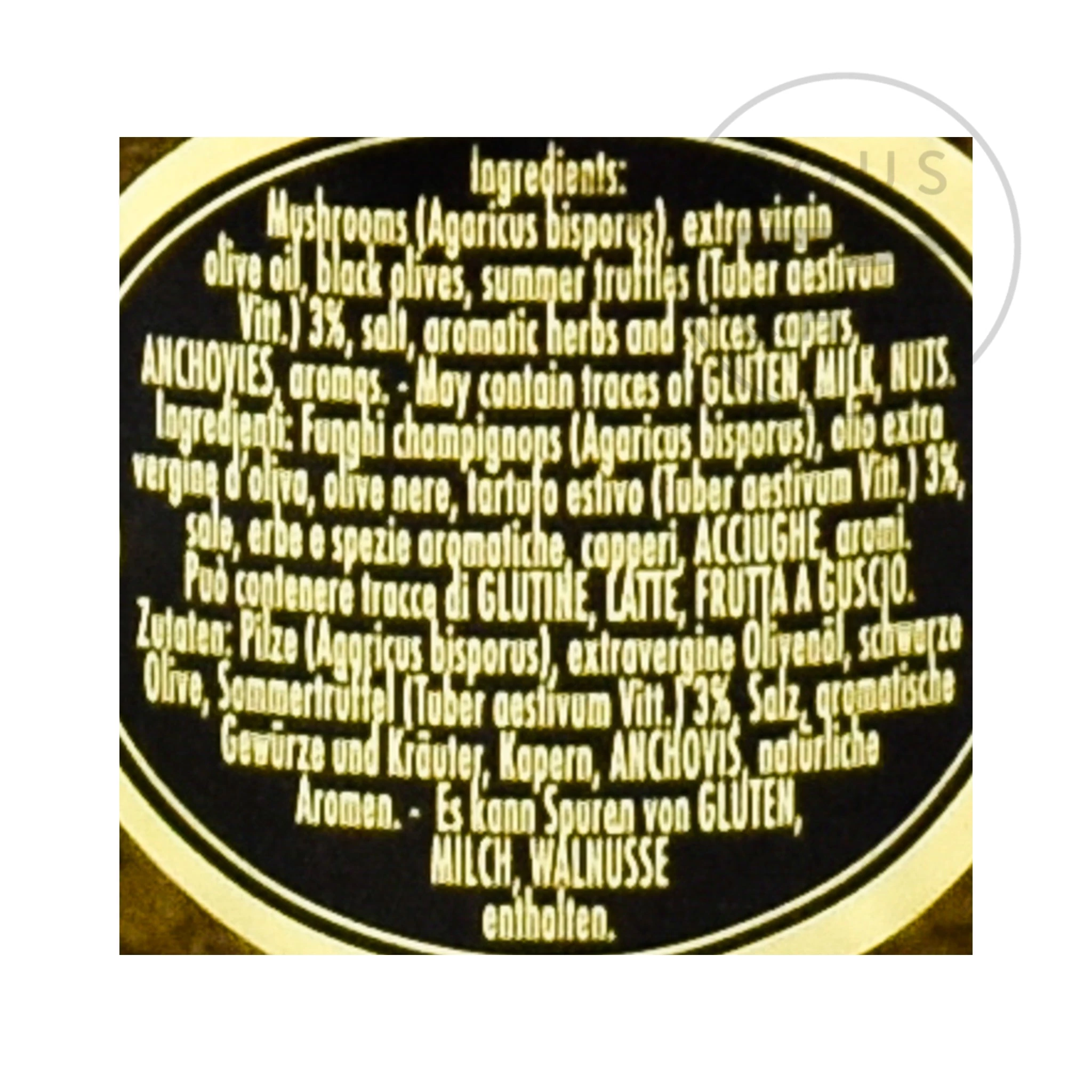 Marini Azzolini Salsa Tartufata Con Olive E Acciughe 80g Ingredienti 5 Marini Azzolini Salsa Tartufata Con Olive E Acciughe 80g Ingredienti - immagine 3