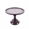 Professionale Patisserie Forniture Mosser Glass Aubergine Milk Glass Cake Stand 10"