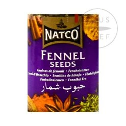 Natco Fennel Seeds 100g Ingredienti -Negozio al dettaglio stagionatura NA0044 NatcoFennelSeeds 1