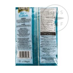 Natco Farina Di Riso 1,5kg Ingredienti -Negozio al dettaglio stagionatura NA0083 NatcoRiceFlour1 5kg nutrition