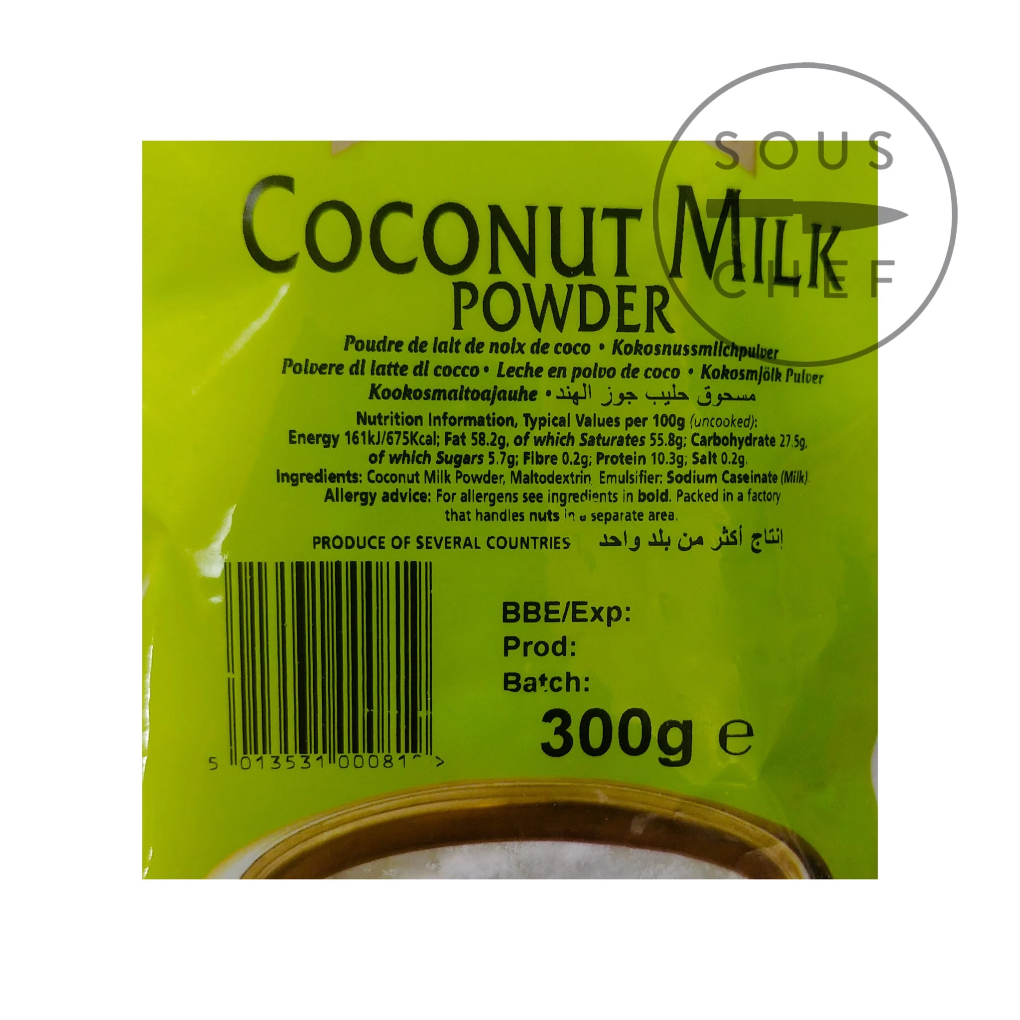 Natco Latte Di Cocco In Polvere 300g Ingredienti 4 Natco Latte Di Cocco In Polvere 300g Ingredienti - immagine 2