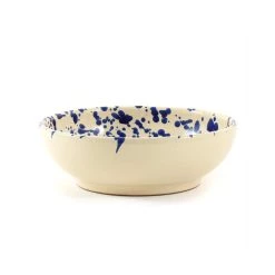 Puglia Handmade Puglia Blue Splatter Bowl 19cm