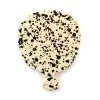 Puglia Handmade Puglia Posate Puglia Splatter In Ceramica Nera 25cm -Negozio al dettaglio stagionatura NC0014 PugliaBlackSplatterCeramicServingBoard25cm Overhead
