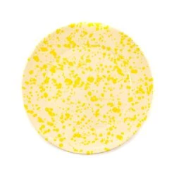 Puglia Handmade Puglia Tavolo Puglia Giallo Piatto Piatto Splatter 27cm