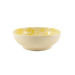 Puglia Handmade Puglia Posate Puglia Giallo Splatter Bowl 19cm