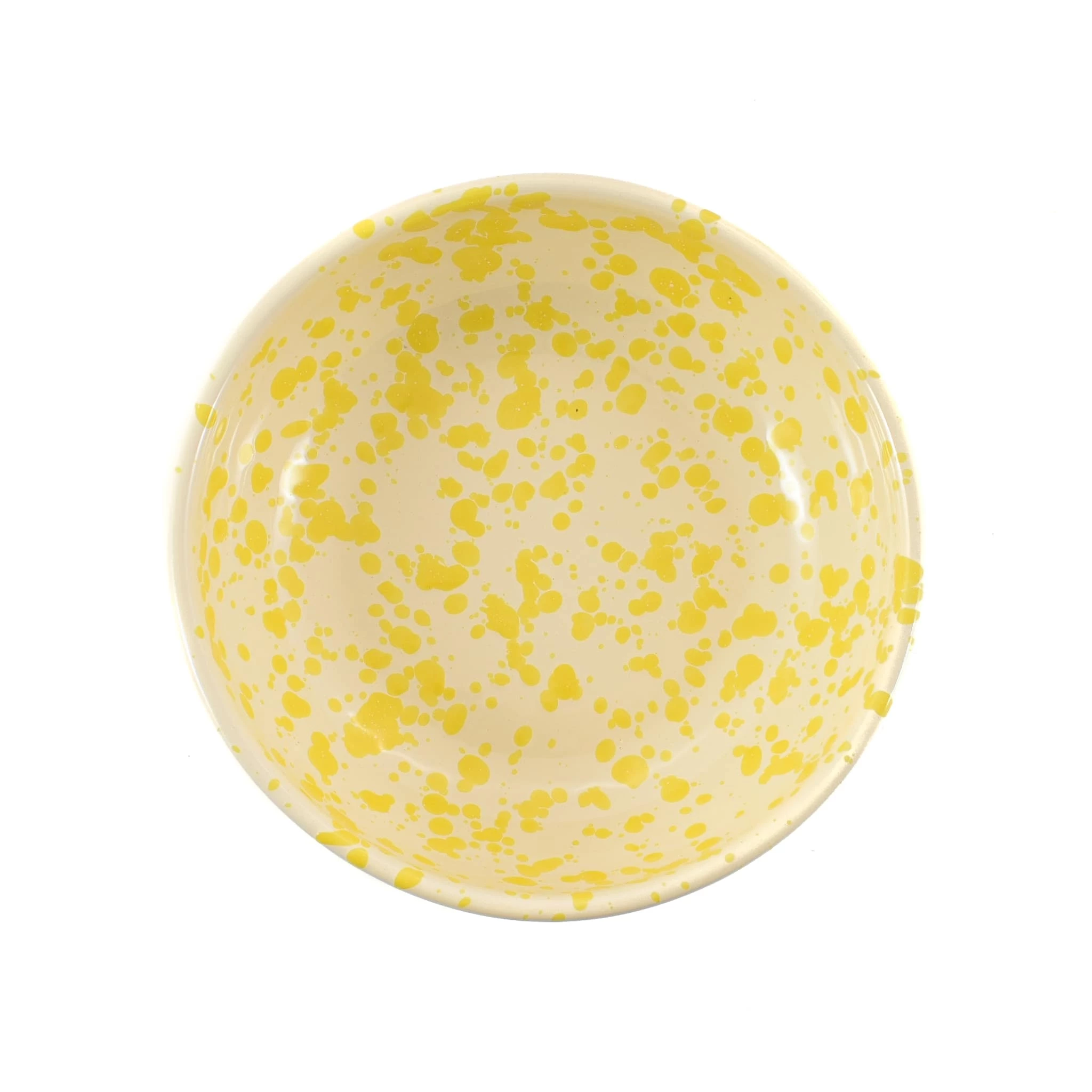 Puglia Handmade Puglia Posate Puglia Giallo Splatter Bowl 19cm 4 Puglia Handmade Puglia Posate Puglia Giallo Splatter Bowl 19cm - immagine 2