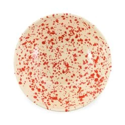 Puglia Handmade Puglia Posate Puglia Red Splatter Large Salad Bowl 28cm 7 Puglia Handmade Puglia Posate Puglia Red Splatter Large Salad Bowl 28cm -Negozio al dettaglio stagionatura NC0042 PugliaRedSplatterLargeSaladBowl28cm