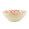 Puglia Handmade Puglia Posate Puglia Red Splatter Large Salad Bowl 28cm