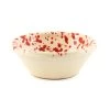 Puglia Handmade Puglia Fatto A Mano Puglia Red Splatter Bowl 12cm Da Tavola -Negozio al dettaglio stagionatura NC0044 PugliaRedSplatterBowl12cm var