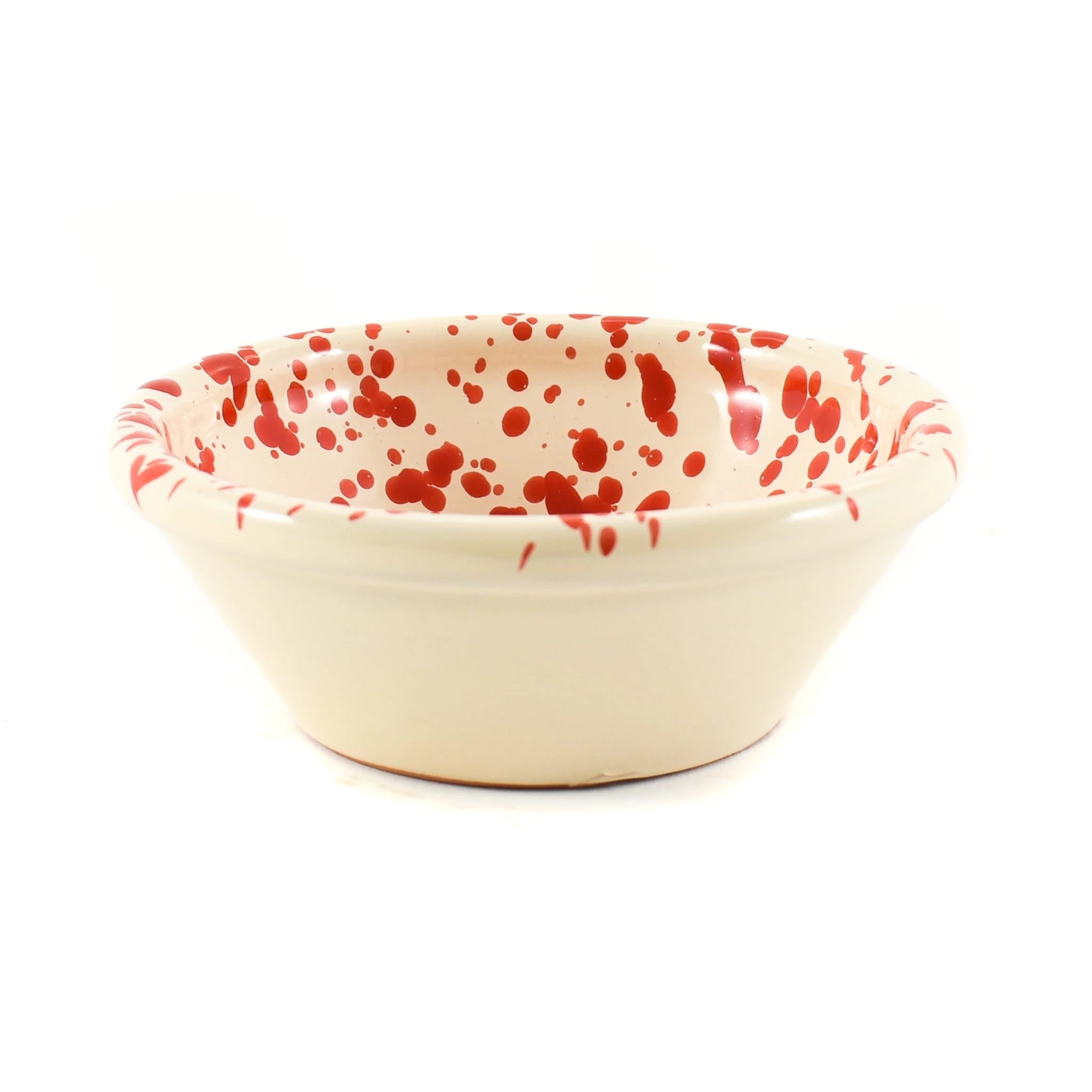 Puglia Handmade Puglia Fatto A Mano Puglia Red Splatter Bowl 12cm Da Tavola 3 Puglia Handmade Puglia Fatto A Mano Puglia Red Splatter Bowl 12cm Da Tavola