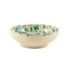 Puglia Handmade Puglia Aquamarine Splatter Bowl 19cm Da Tavola -Negozio al dettaglio stagionatura NC0048 PugliaAquamarineSplatterBowl19cm var