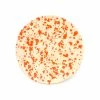 Puglia Handmade Puglia Orange Splatter Piatto Laterale 19cm -Negozio al dettaglio stagionatura NC0054 PugliaOrangeSplatterSidePlate19cm