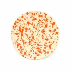 Puglia Handmade Puglia Orange Splatter Piatto Laterale 19cm