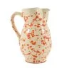 Puglia Handmade Puglia Stoviglie Artigianali Puglia Orange Splatter Pitcher