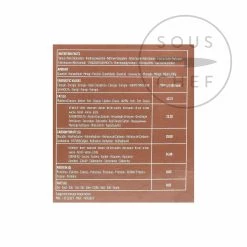 Ingredienti Neuhaus "Carré Origin" Cioccolato Fondente (Vegan) 200g -Negozio al dettaglio stagionatura NE0008 Neuhaus CarreOrigin DarkChocolate Vegan 200g nutrition