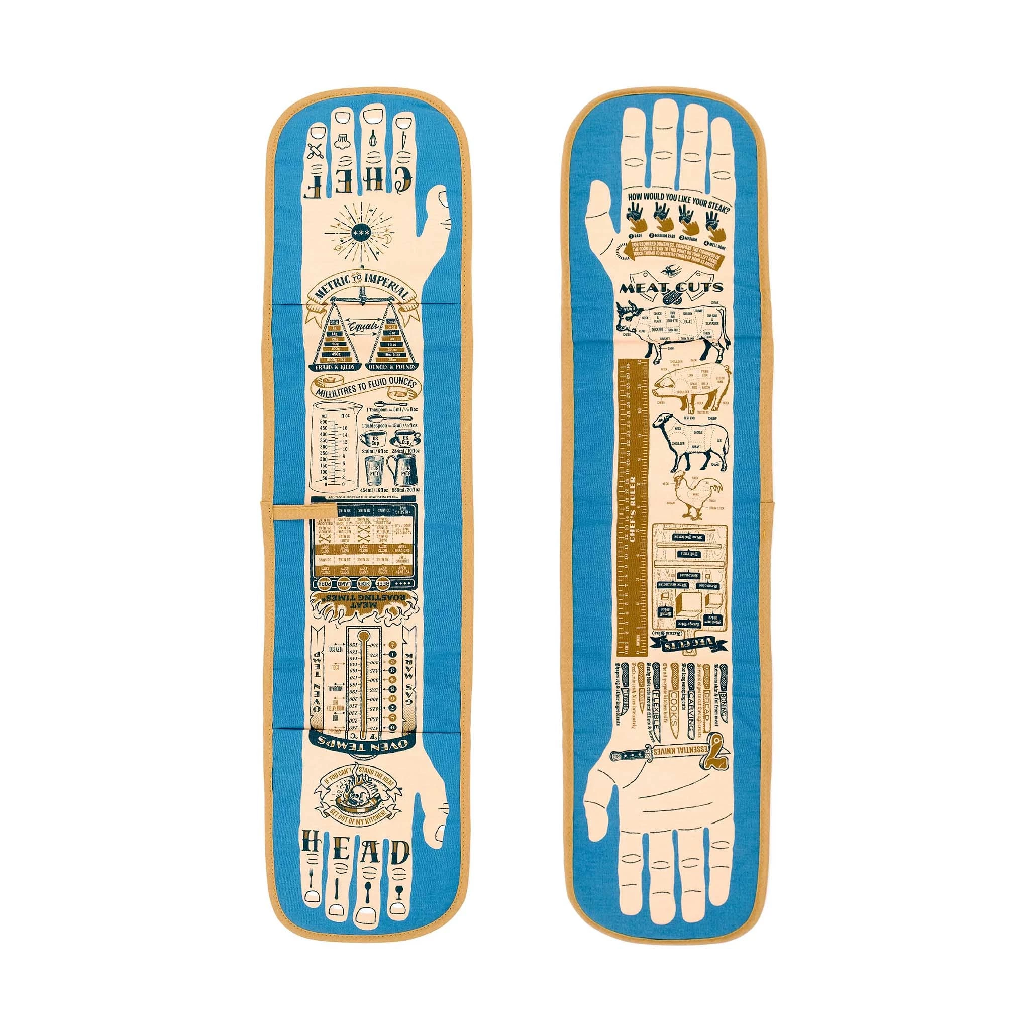 Abbigliamento Cucina Stuart Gardiner Head Chef Guanto Doppio Forno 4 Abbigliamento Cucina Stuart Gardiner Head Chef Guanto Doppio Forno - immagine 2