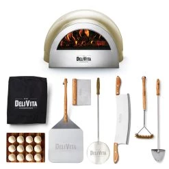 Cookware Delivita Pizzaiolo Collection Starter Set -Negozio al dettaglio stagionatura OliveGreenPizzaiolo