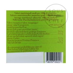 Pariani Pistacchio 200g -Negozio al dettaglio stagionatura PA0151 Pariani Pistachio and White Chocolate Pralines nutrition