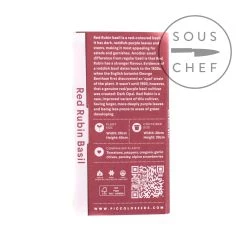 Ingredienti Piccolo Red Rubin Basil Seeds 6 Ingredienti Piccolo Red Rubin Basil Seeds -Negozio al dettaglio stagionatura PI0010 PiccoloRedRubinBasilSeeds nutrition