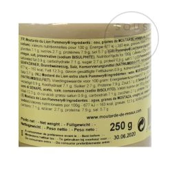 Pommery Extra Forte Senape 250g Ingredienti -Negozio al dettaglio stagionatura PP0008 PommeryExtraStrongMustard 1