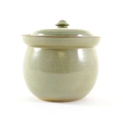 Sauerkraut Pots Vasetti Di Crauti Sauer Pentole Fatti A Mano Stoneware Fermentazione Crock In Verde 2 Litre