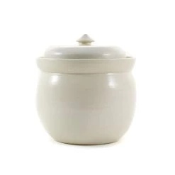 Sauerkraut Pots Vasetti Di Crauti Sauer Fatti A Mano Stoneware Fermentazione Crock In Bianco 2 Litre