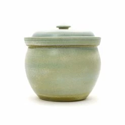 Sauerkraut Pots Vasetti Di Crauti Sauer Fatti A Mano Stoneware Fermentazione Crock In Blu 2 Litre Cookware