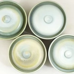 Sauerkraut Pots Vasetti Di Crauti Sauer Fatti A Mano Stoneware Fermentazione Crock In Blu 2 Litre Cookware -Negozio al dettaglio stagionatura RB0003 HandmadeStonewareFermentingCrockinBlue2litre overhead