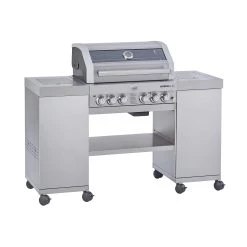 Rosle Videro G4-SL Vario+ Barbecue A Gas Isola Pentole In Acciaio Inox