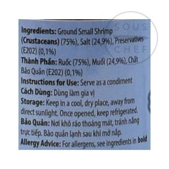 Longdan Ingredienti Vietnamita Shrimp Pasta 9 Longdan Ingredienti Vietnamita Shrimp Pasta -Negozio al dettaglio stagionatura SE0031 VietnameseShrimpPaste 1