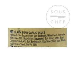 Lee Kum Kee Black Bean Salsa Con Aglio 368g Ingredienti -Negozio al dettaglio stagionatura SE0039 BlackBeanSauceWithGarlic 2