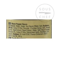 Ingredienti Lee Kum Kee Black Pepper Suce 350g -Negozio al dettaglio stagionatura SE0111 LeeKumKeeBlackPepperSauce 2