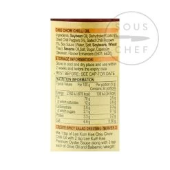 Lee Kum Kee Chiu Chow Chilli Oil -Negozio al dettaglio stagionatura SI0011 Lee Kum Kee Chiu Chow Chilli Oil 3