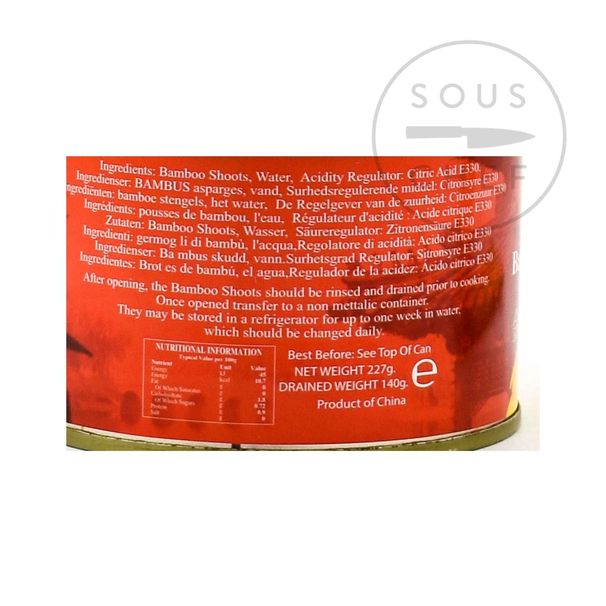 Golden Swan Cigno D'oro Affettato Bambù 227g Ingredienti 4 Golden Swan Cigno D'oro Affettato Bambù 227g Ingredienti - immagine 2