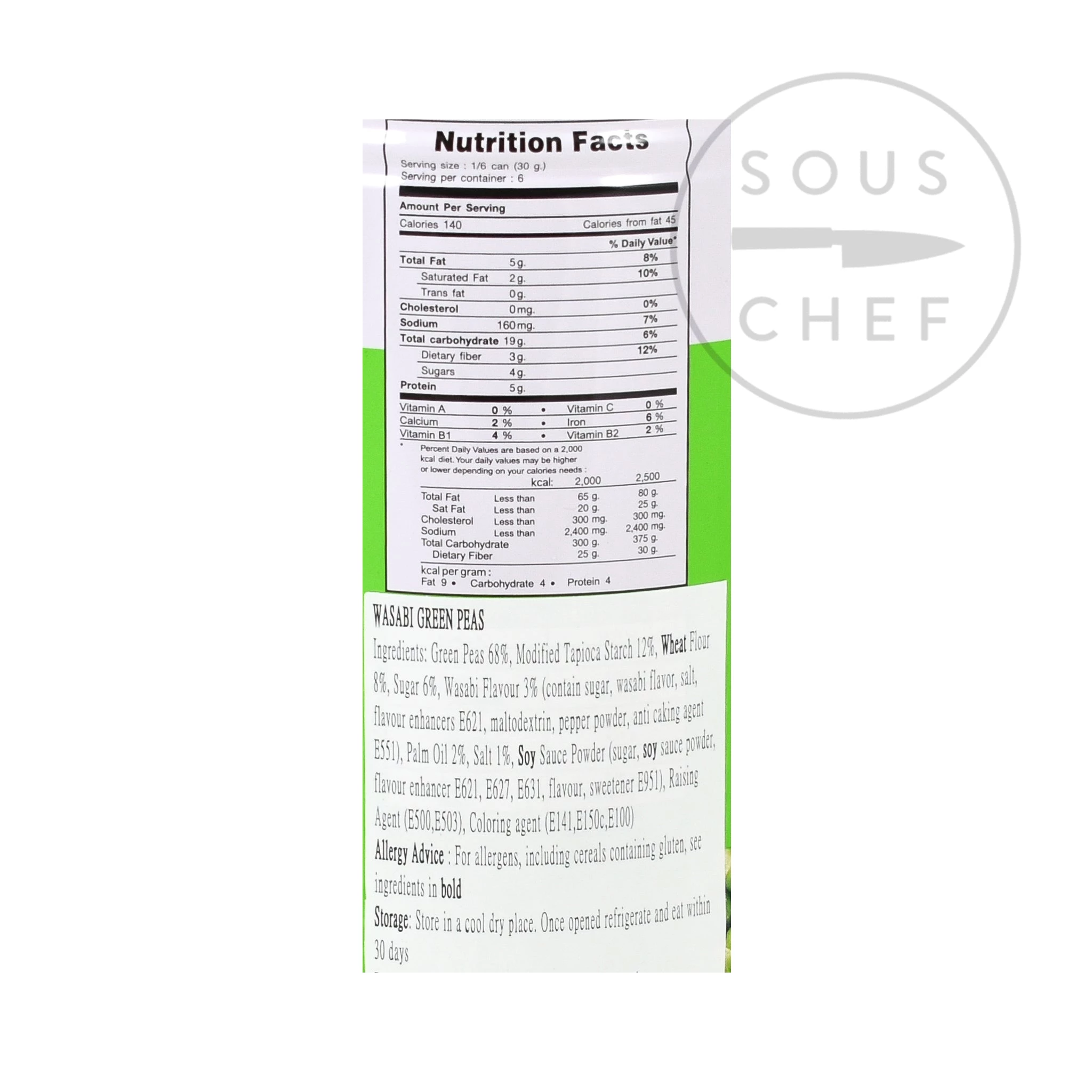 Koh Kae Ingredienti Wasabi Green Peas 180g 4 Koh Kae Ingredienti Wasabi Green Peas 180g - immagine 2