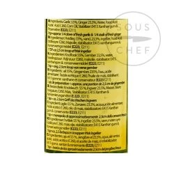 Ingredienti Khanum Aglio Macinato & Zenzero 220g -Negozio al dettaglio stagionatura SI0081 Khanum Minced Garlic Ginger 3