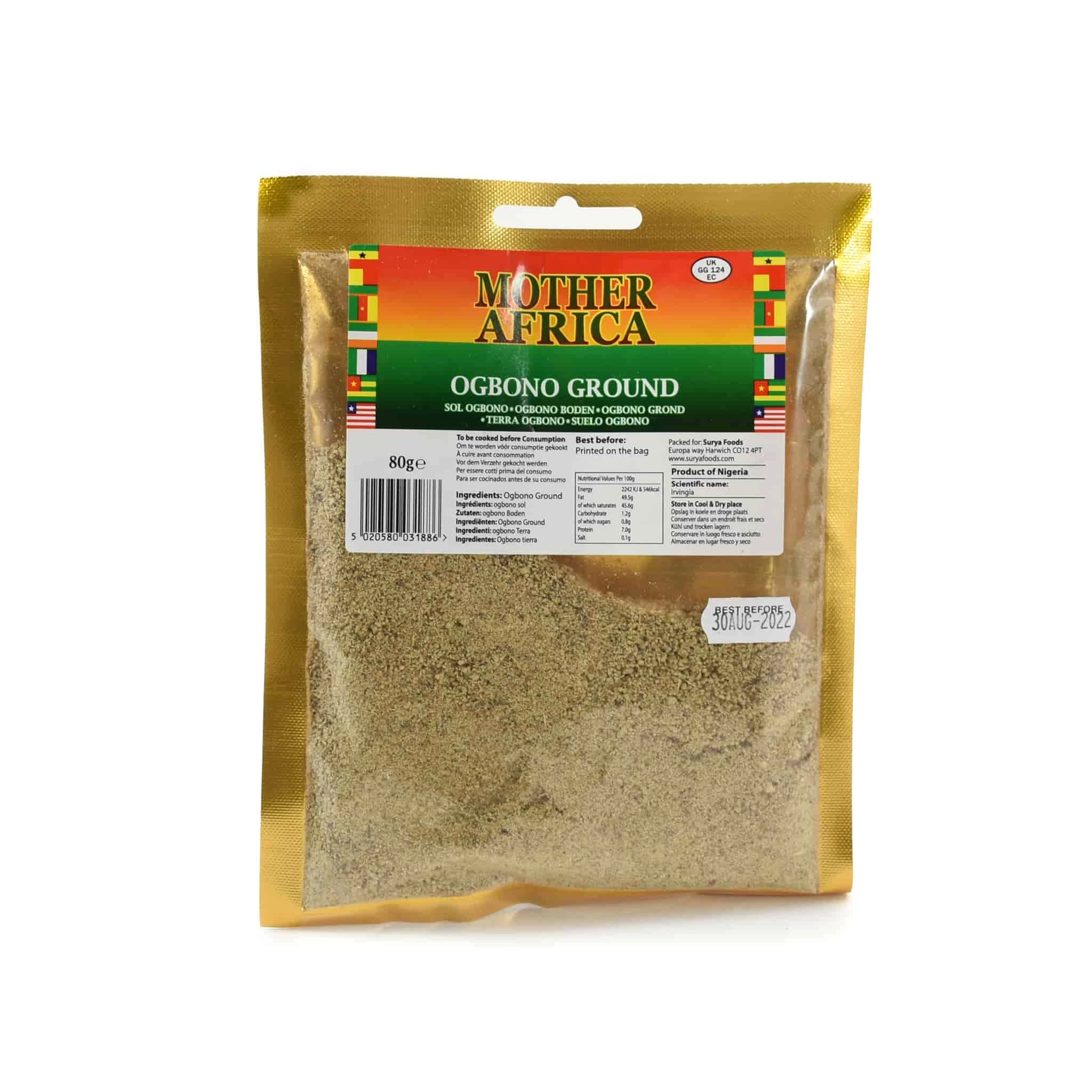 Mother Africa Madre Africa Terra Ogbono 80g Ingredienti 3 Mother Africa Madre Africa Terra Ogbono 80g Ingredienti