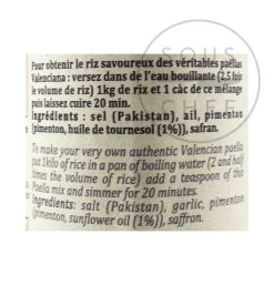 Terre Exotique Paella Miscela Di Spezie 75g Ingredienti -Negozio al dettaglio stagionatura TE1033 TerreExotiquePaellaSpiceBlend75g nutrition